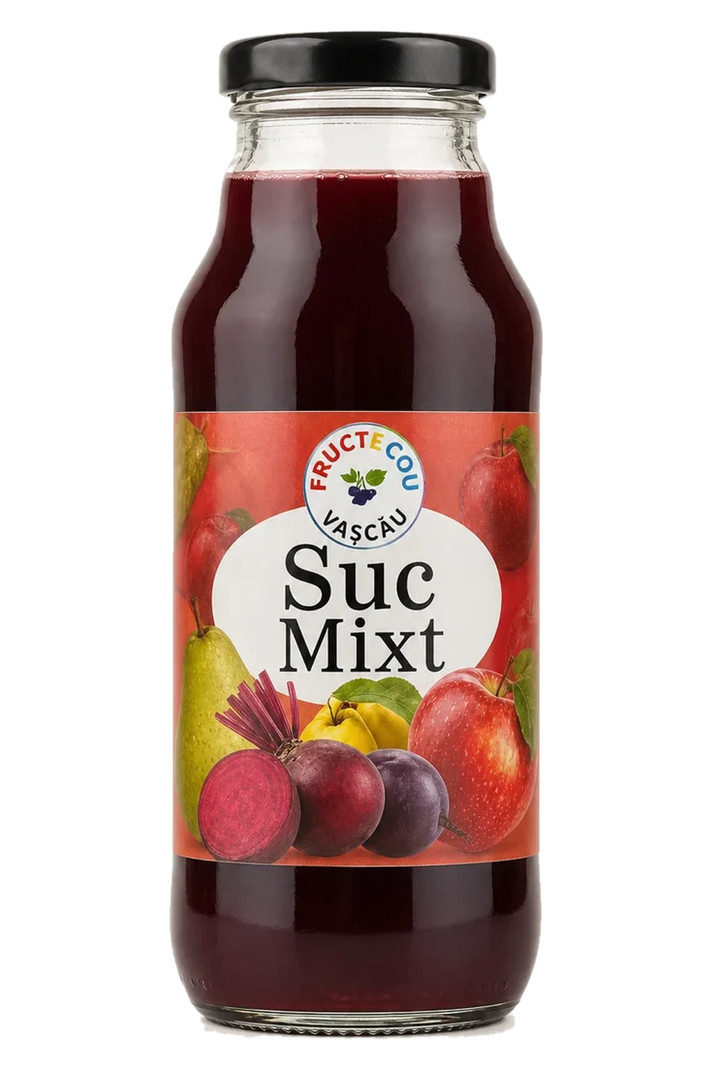 Suc Mixt de Fructe, Aronia, măr, morcov, sfeclă și ghimbir · 330 ml